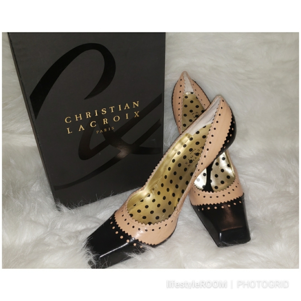 Christian Lacroix Vintage Square Toe Pump